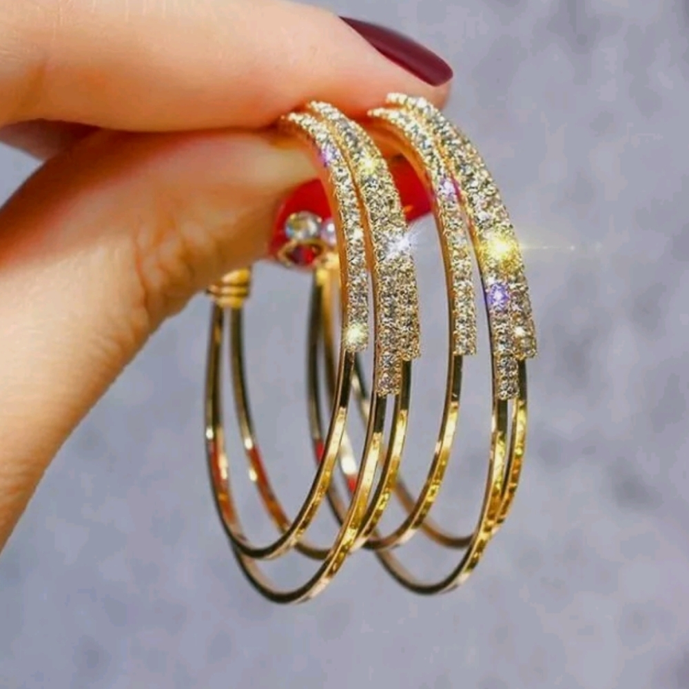 Triple Hoop Earrings